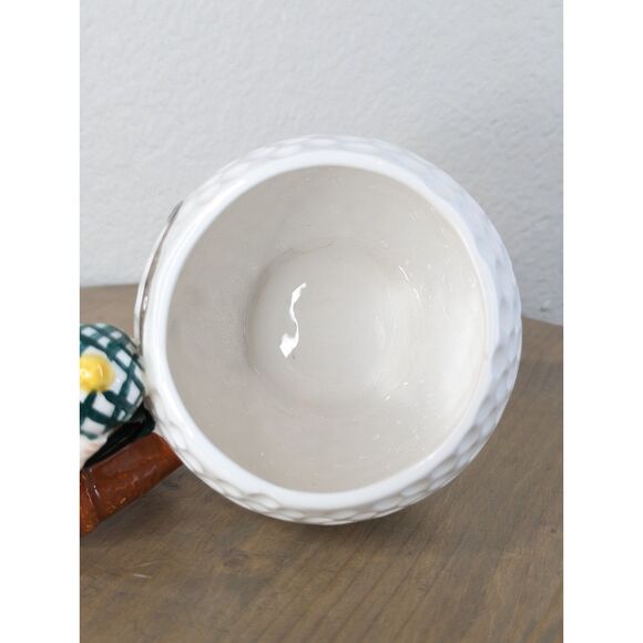 Vintage 1992 OCI Ceramic Golf Ball Golfer Mug Pen Holder Desk Organizer Omnibus - Picture 9 of 10